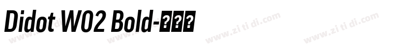 Didot W02 Bold字体转换